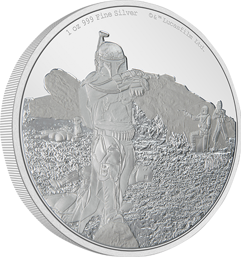 Boba Fett 1oz Silver Coin (Prototype Shown) View 7