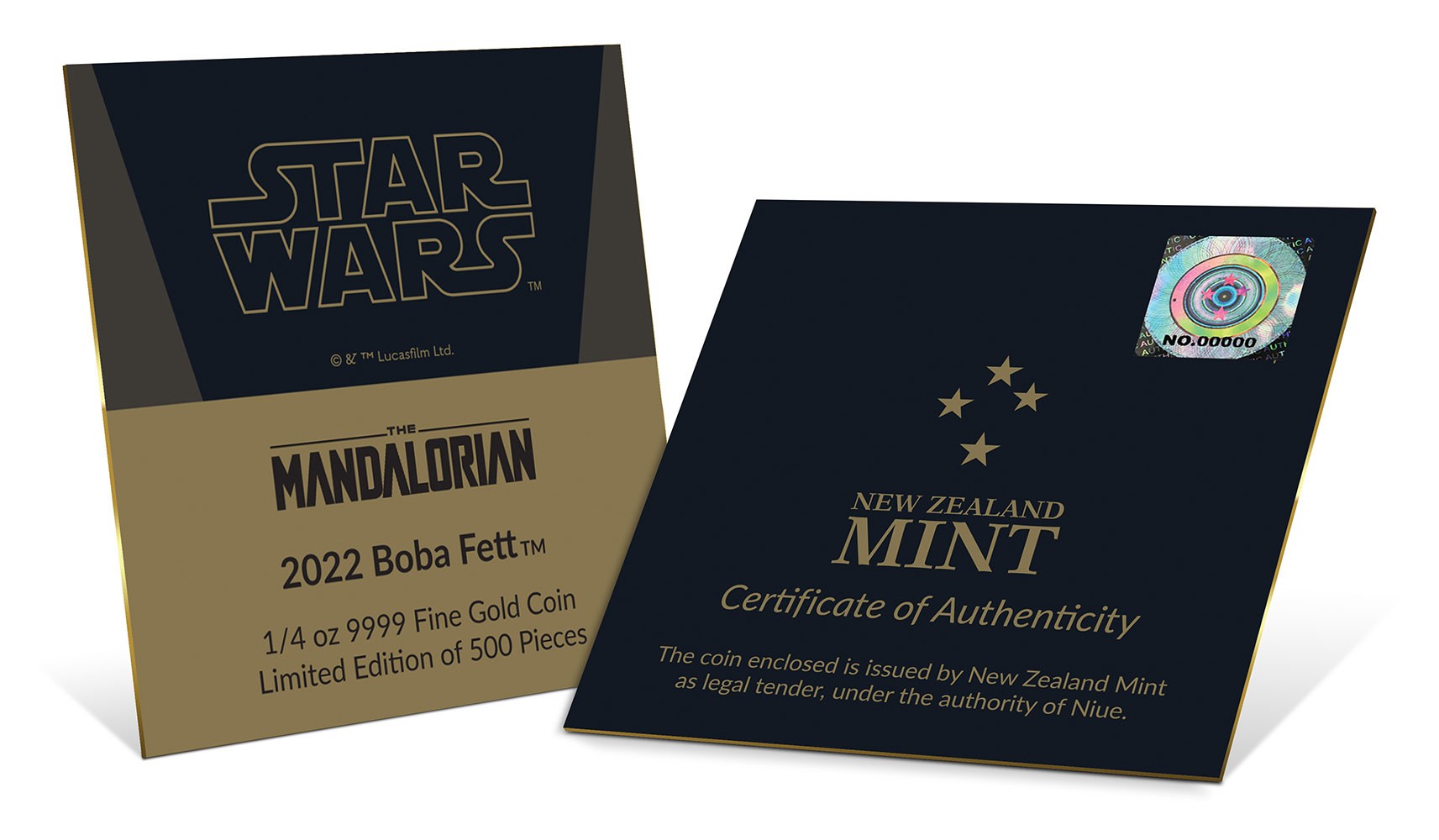 Boba Fett ¼oz Gold Coin