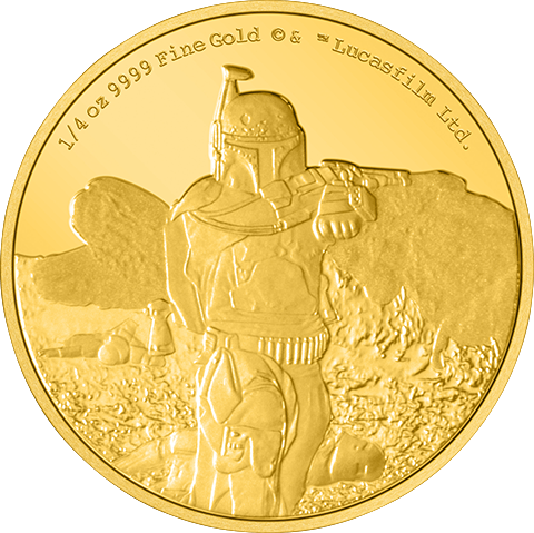 Boba Fett ¼oz Gold Coin