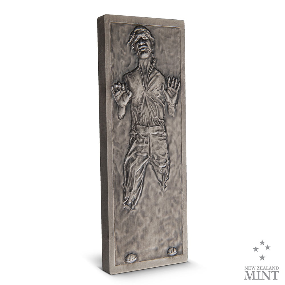 Han Solo in Carbonite 10oz Silver Coin View 2