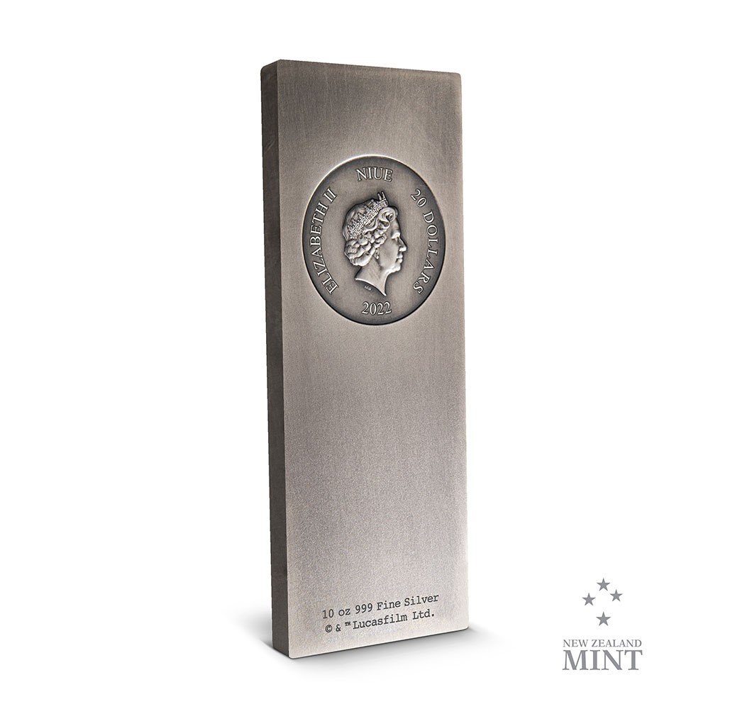 Han Solo in Carbonite 10oz Silver Coin View 3