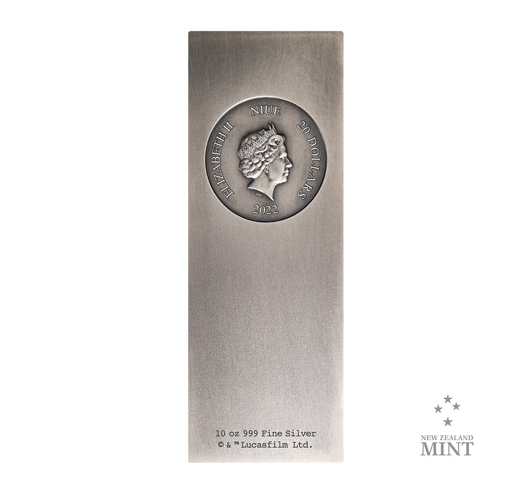 Han Solo in Carbonite 10oz Silver Coin View 4