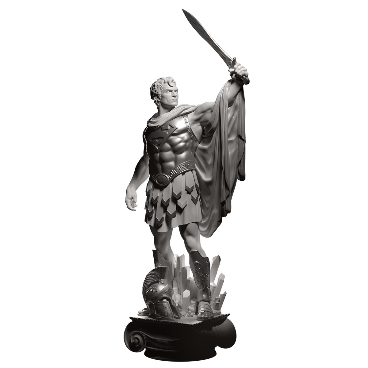 DC Comics Superman: Prince of Krypton (Silver Edition) Statues  (Prototype Shown) View 8