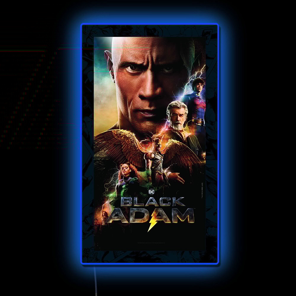 Black Adam (2022) - LED Movie Mini-Poster- Prototype Shown