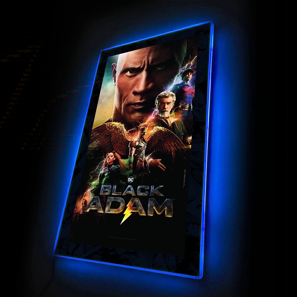 Black Adam (2022) - LED Movie Mini-Poster- Prototype Shown