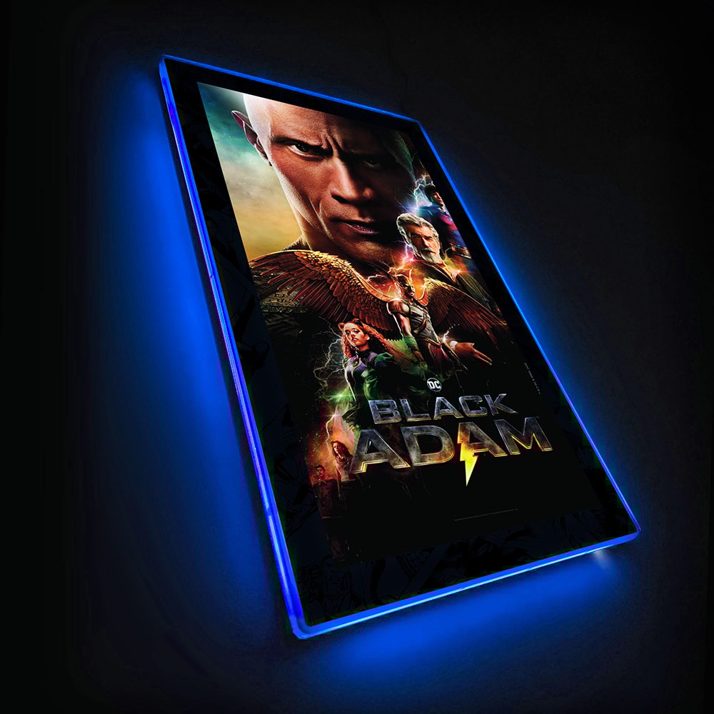 Black Adam (2022) - LED Movie Mini-Poster- Prototype Shown