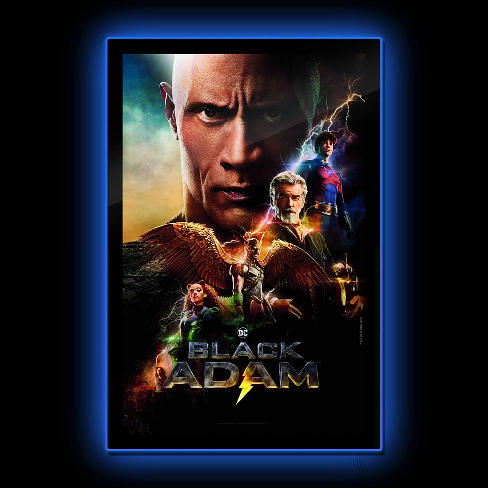 Black Adam (2022) - LED Movie Poster (Large)- Prototype Shown