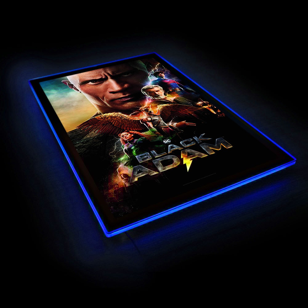 Black Adam (2022) - LED Movie Poster (Large)- Prototype Shown
