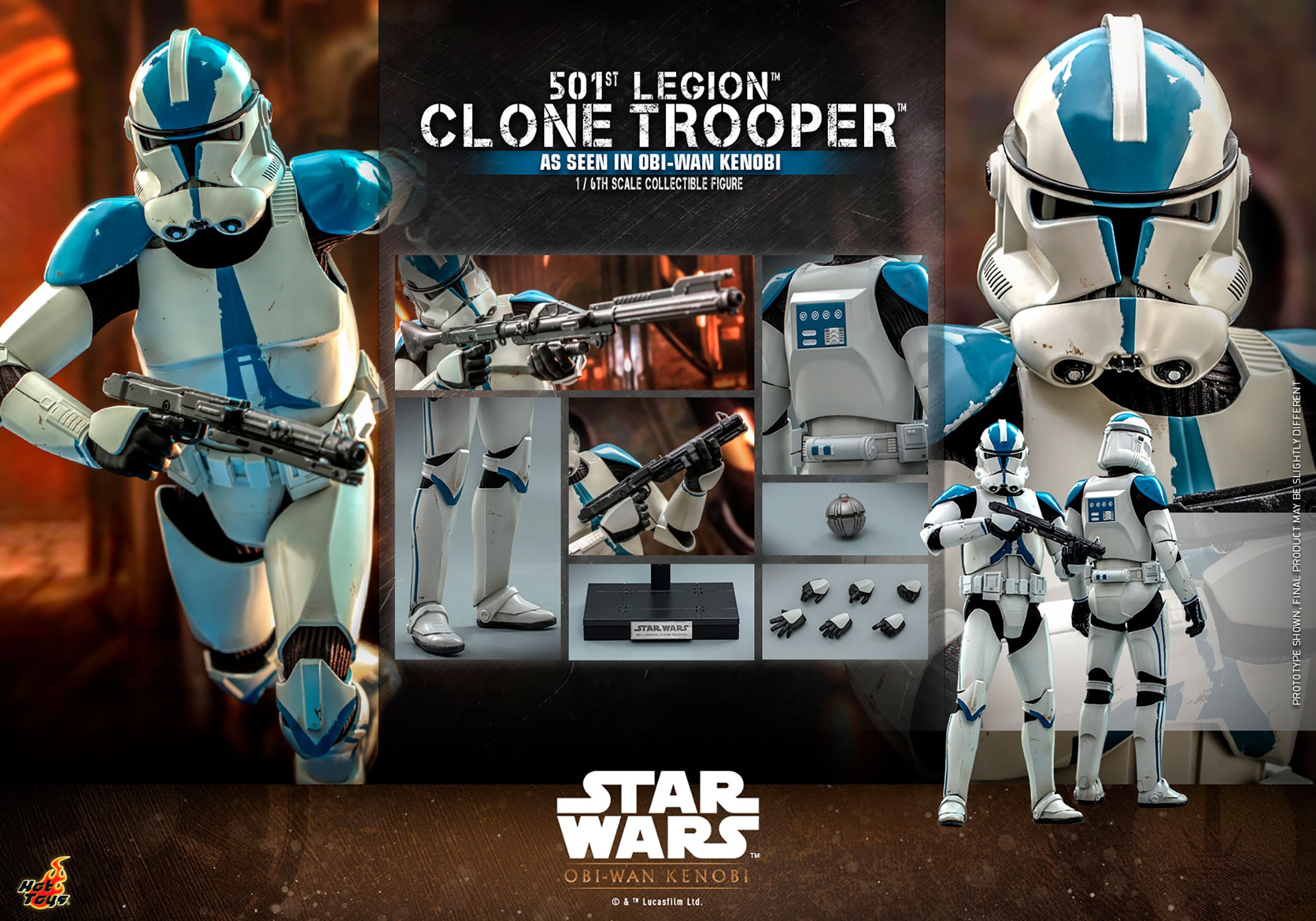 501st Legion Clone Trooper Sixth Scale Figure by Hot Toys