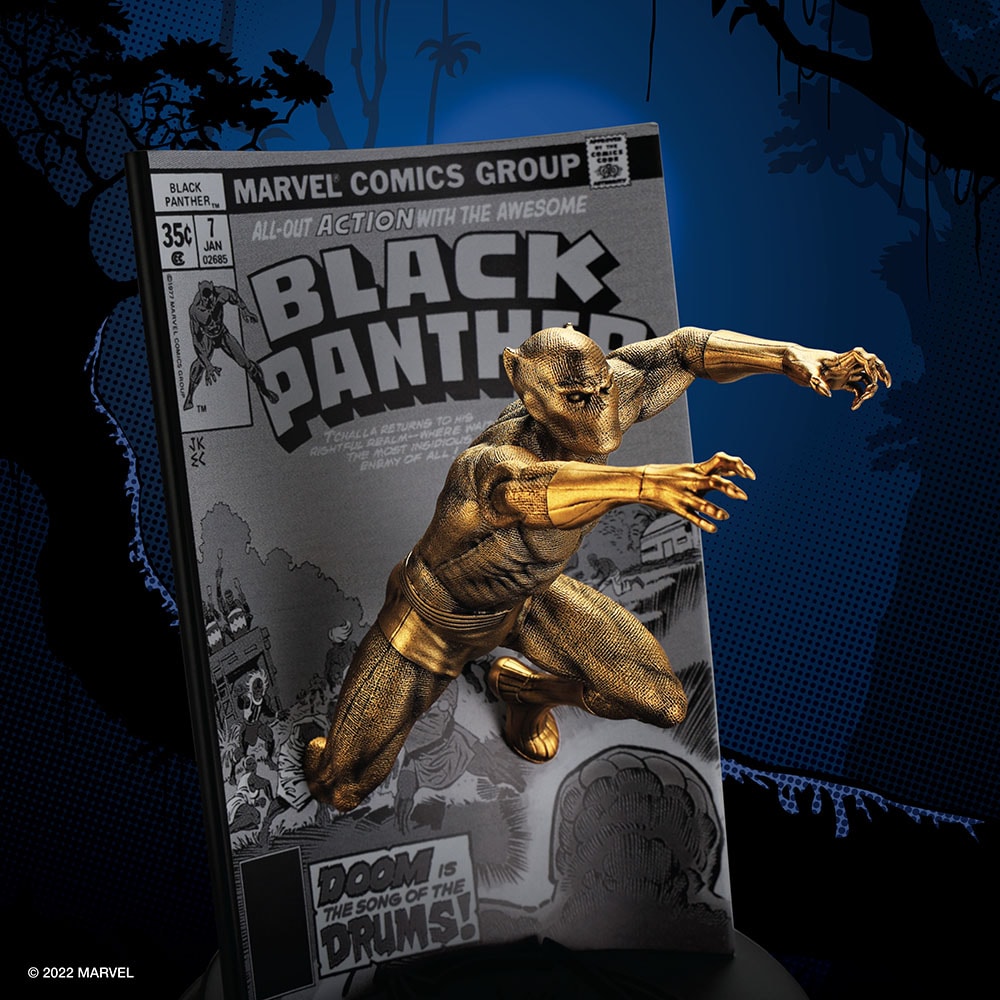 Black Panther Volume 1 #7 (Gilt) Figurine- Prototype Shown