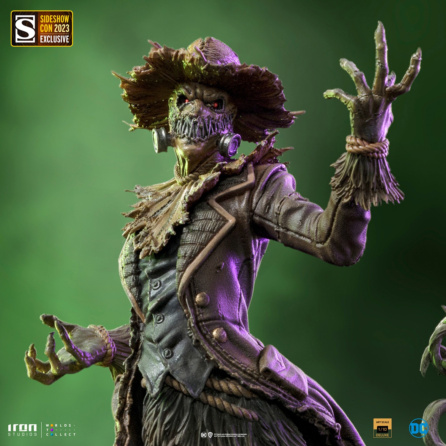 Scarecrow Deluxe Art Scale 1 10 Statue by Iron Studios Sideshow