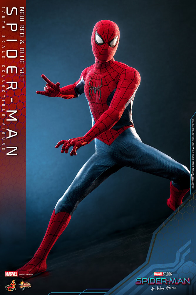 Hot Toys Spider-Man: No Way Home - Spider-Man (New Red and Blue Suit) 1:6  Scale Collectible Figure (Deluxe Version) - Toys Wonderland