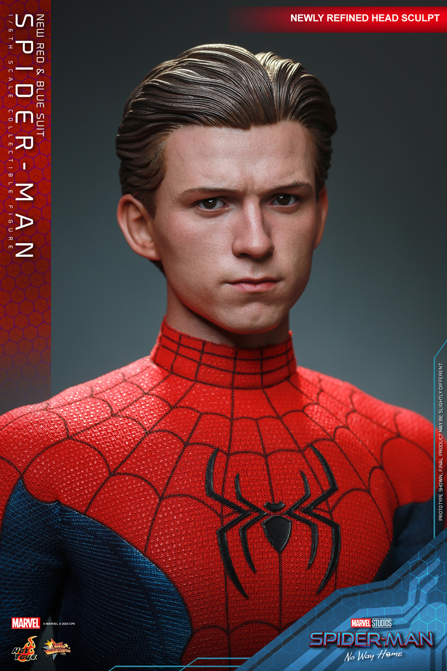 Hot Toys Spider-Man: No Way Home - Spider-Man (New Red and Blue Suit) 1:6  Scale Collectible Figure (Deluxe Version) - Toys Wonderland