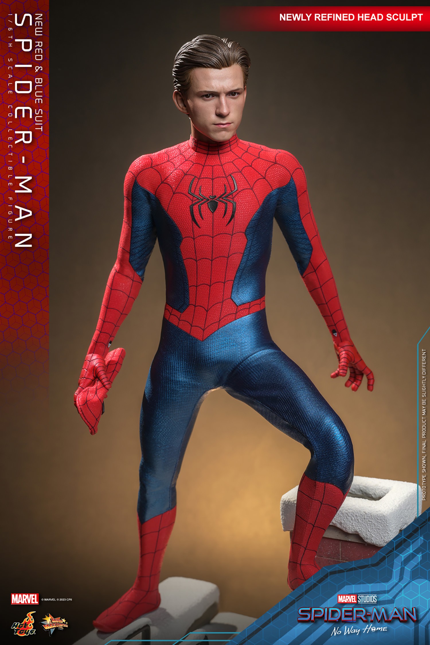 Hot Toys Spider-Man: No Way Home - Spider-Man (New Red and Blue Suit) 1:6  Scale Collectible Figure (Deluxe Version) - Toys Wonderland