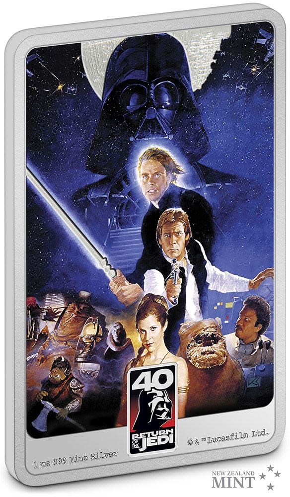 Star Wars: Return of the Jedi 40th Anniversary 1oz Silver Coin (Prototype Shown) View 2