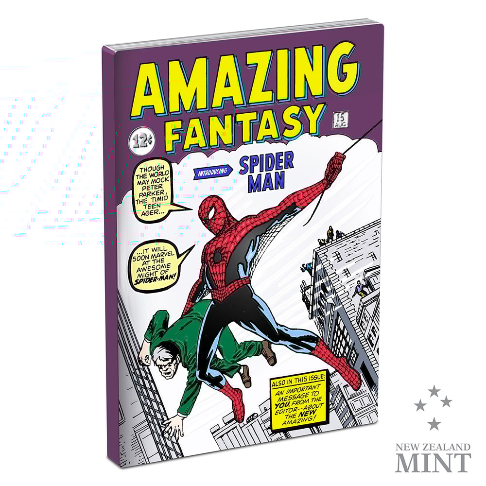 Marvel Amazing Fantasy #15 1oz Silver Coin- Prototype Shown