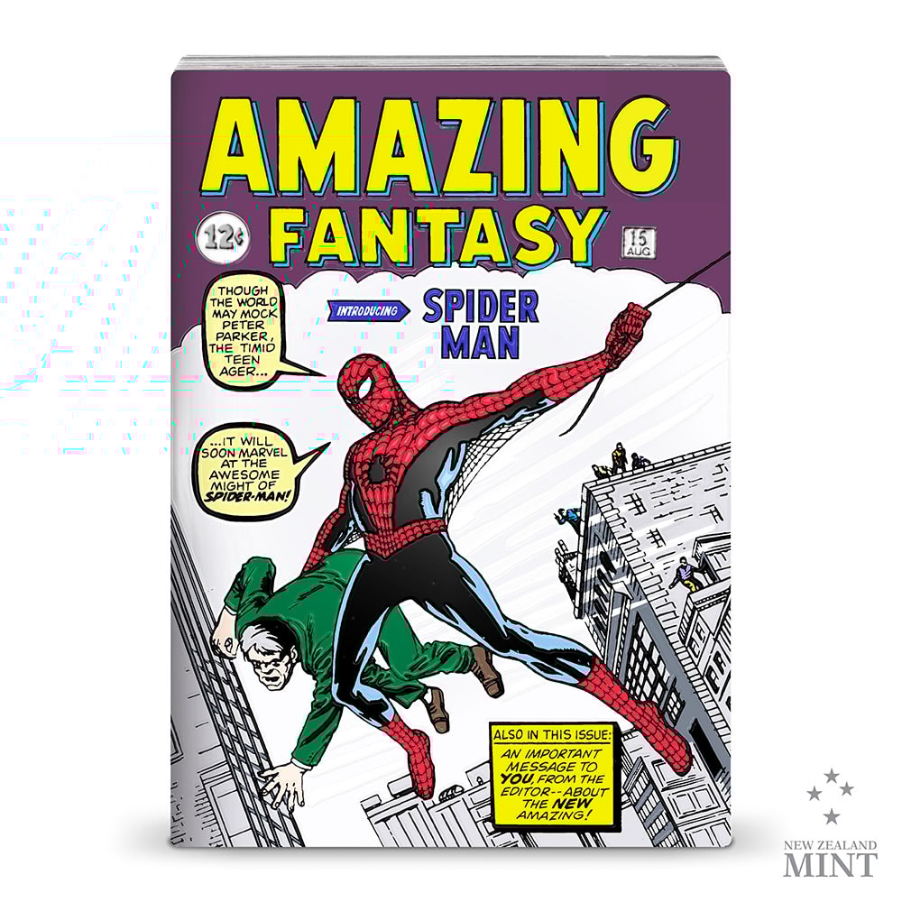 Marvel Amazing Fantasy #15 1oz Silver Coin- Prototype Shown