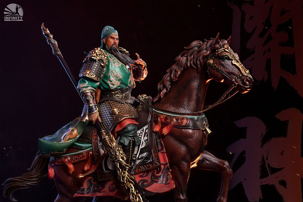Blade-Wielding Guan Yu (Colored Version)