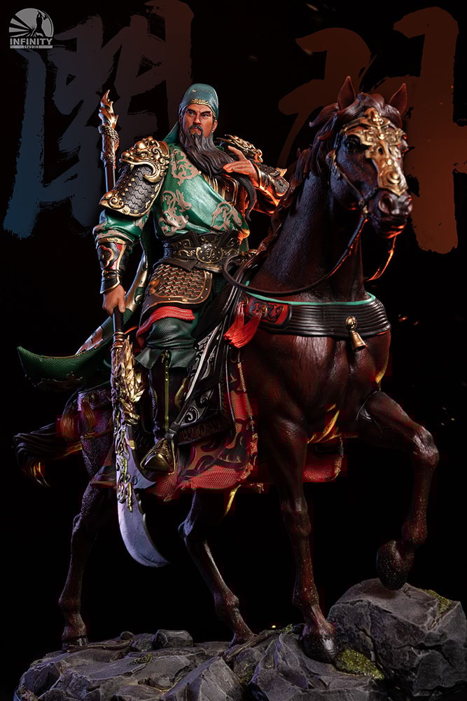 Blade-Wielding Guan Yu (Colored Version)