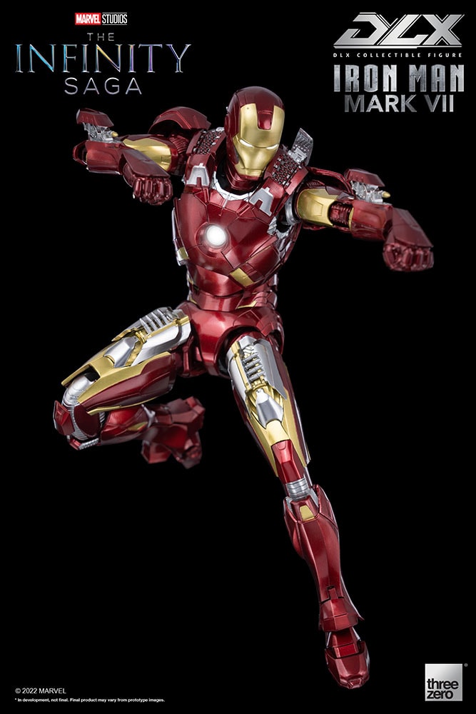 DLX Iron Man Mark 7 Collectible Figure by Threezero DLX Iron Man Mark 7 Collectible Figure by Threezero