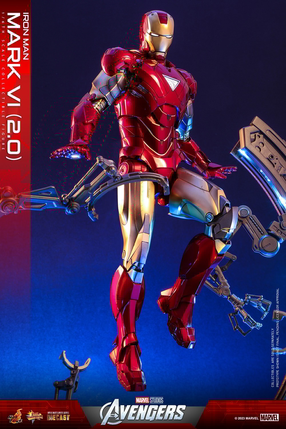 Hot toys iron man store mark 6 diecast