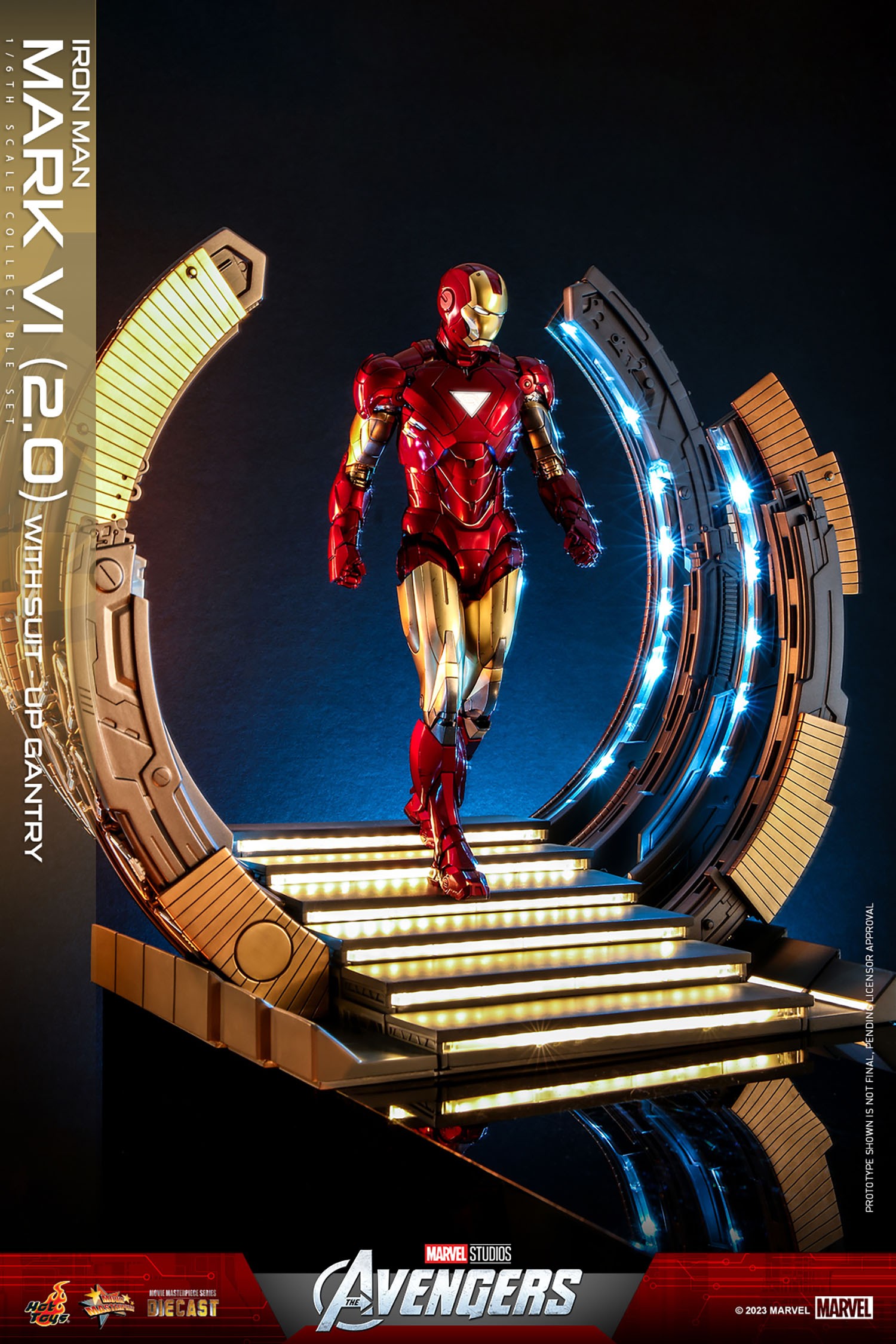 Iron Man Mark VI (2.0) with Suit-Up Gantry