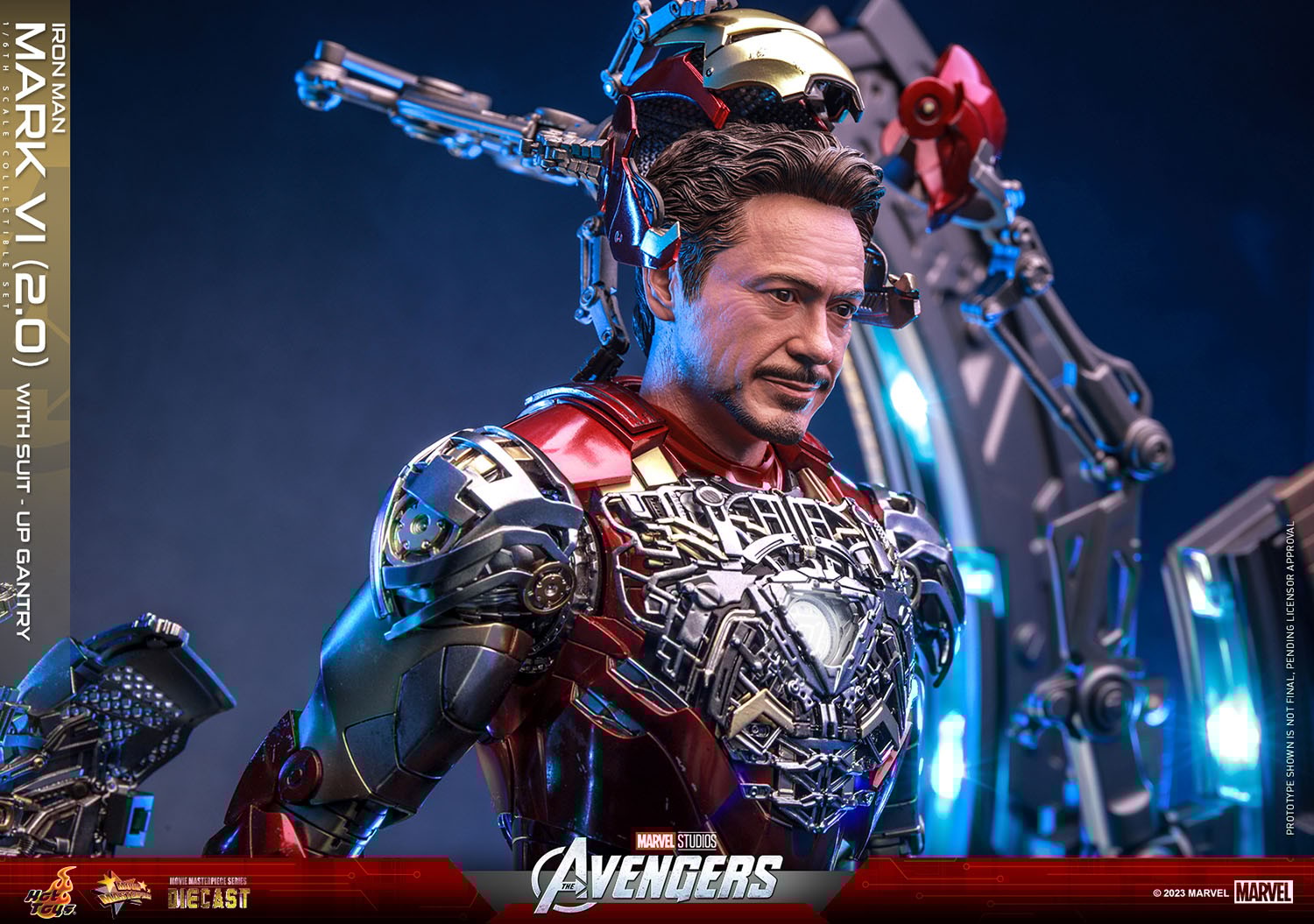 Iron Man Mark VI (2.0) with Suit-Up Gantry
