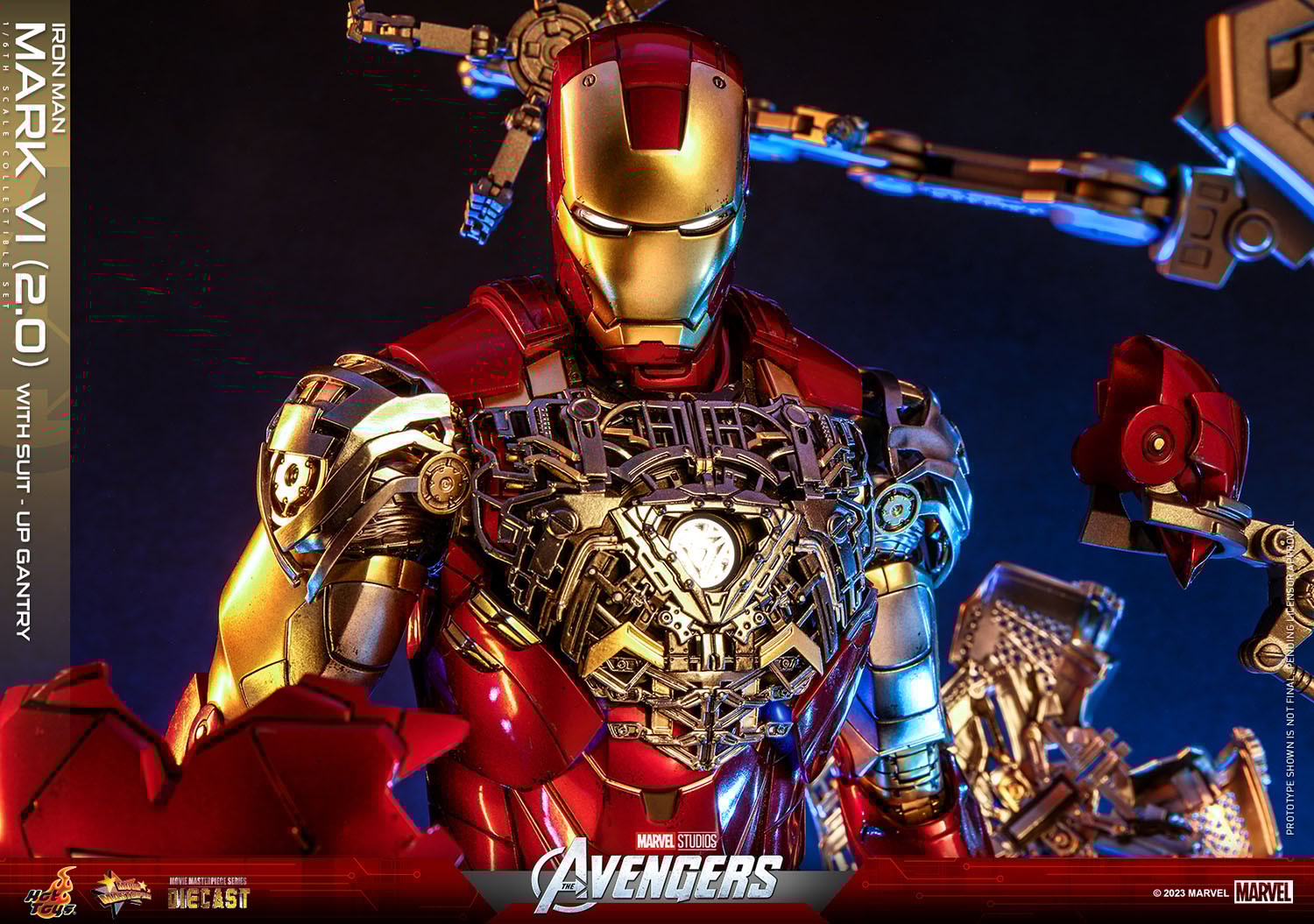 Iron Man Mark VI (2.0) with Suit-Up Gantry