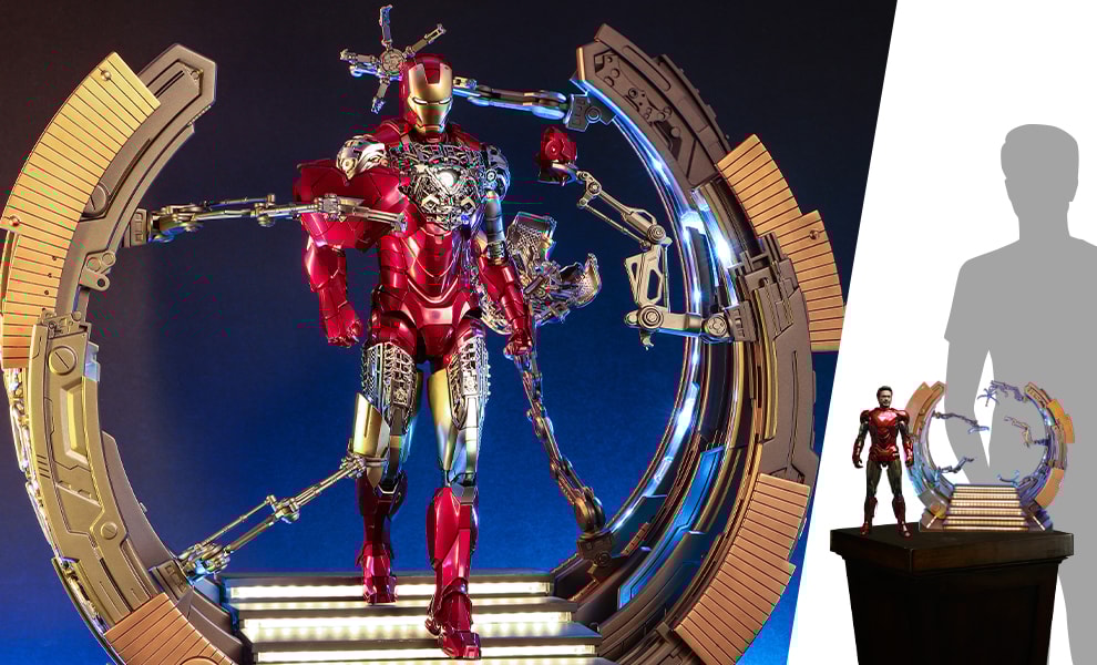 Iron Man Mark VI (2.0) with Suit-Up Gantry- Prototype Shown