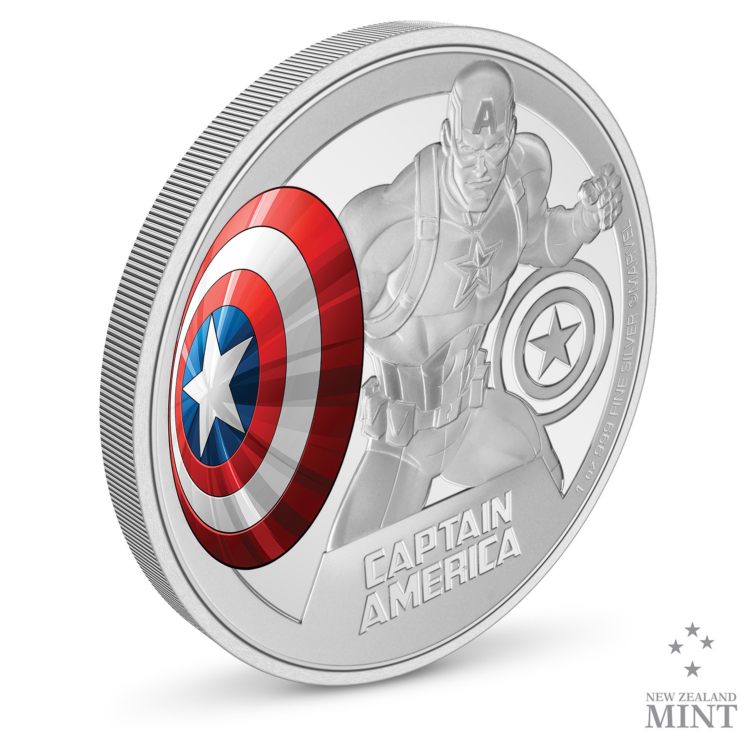 Captain America 1oz Silver Coin- Prototype Shown