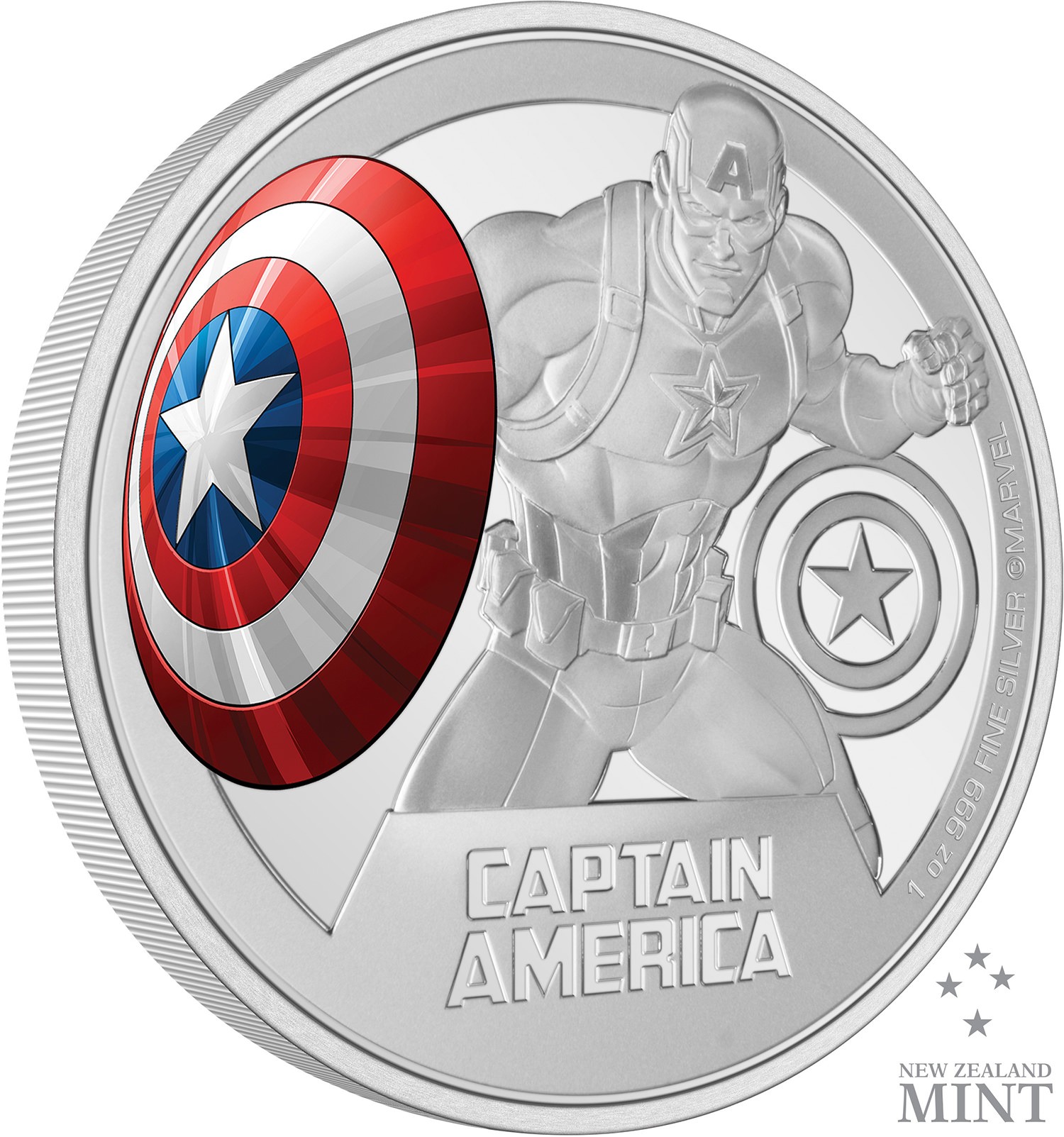 Captain America 1oz Silver Coin