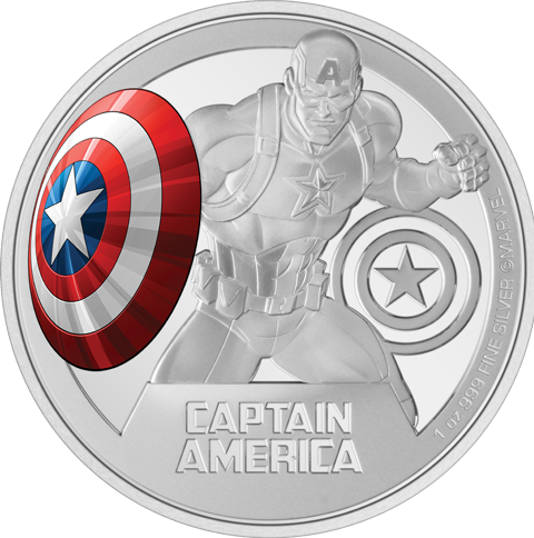 Captain America 1oz Silver Coin