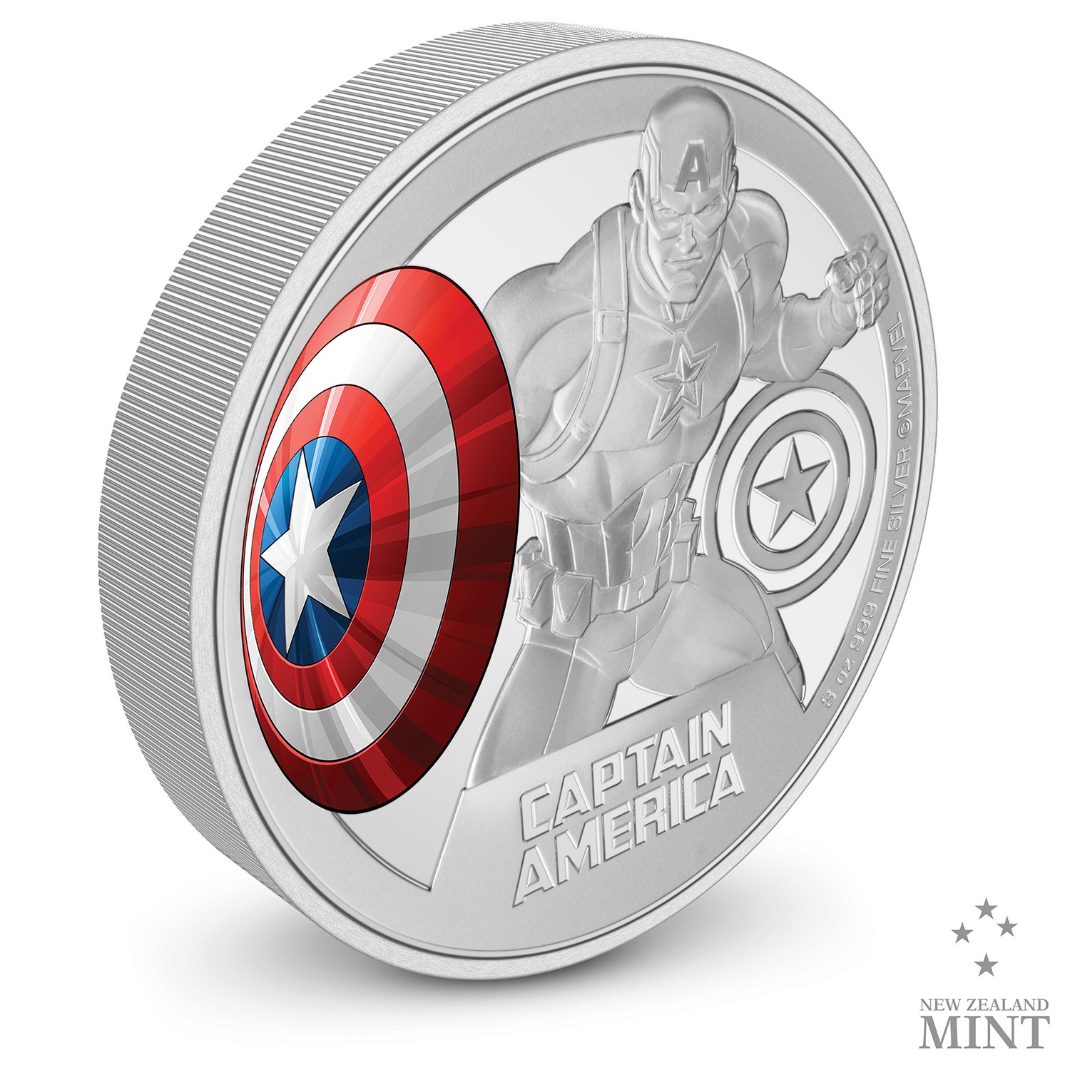Captain America 3oz Silver Coin- Prototype Shown