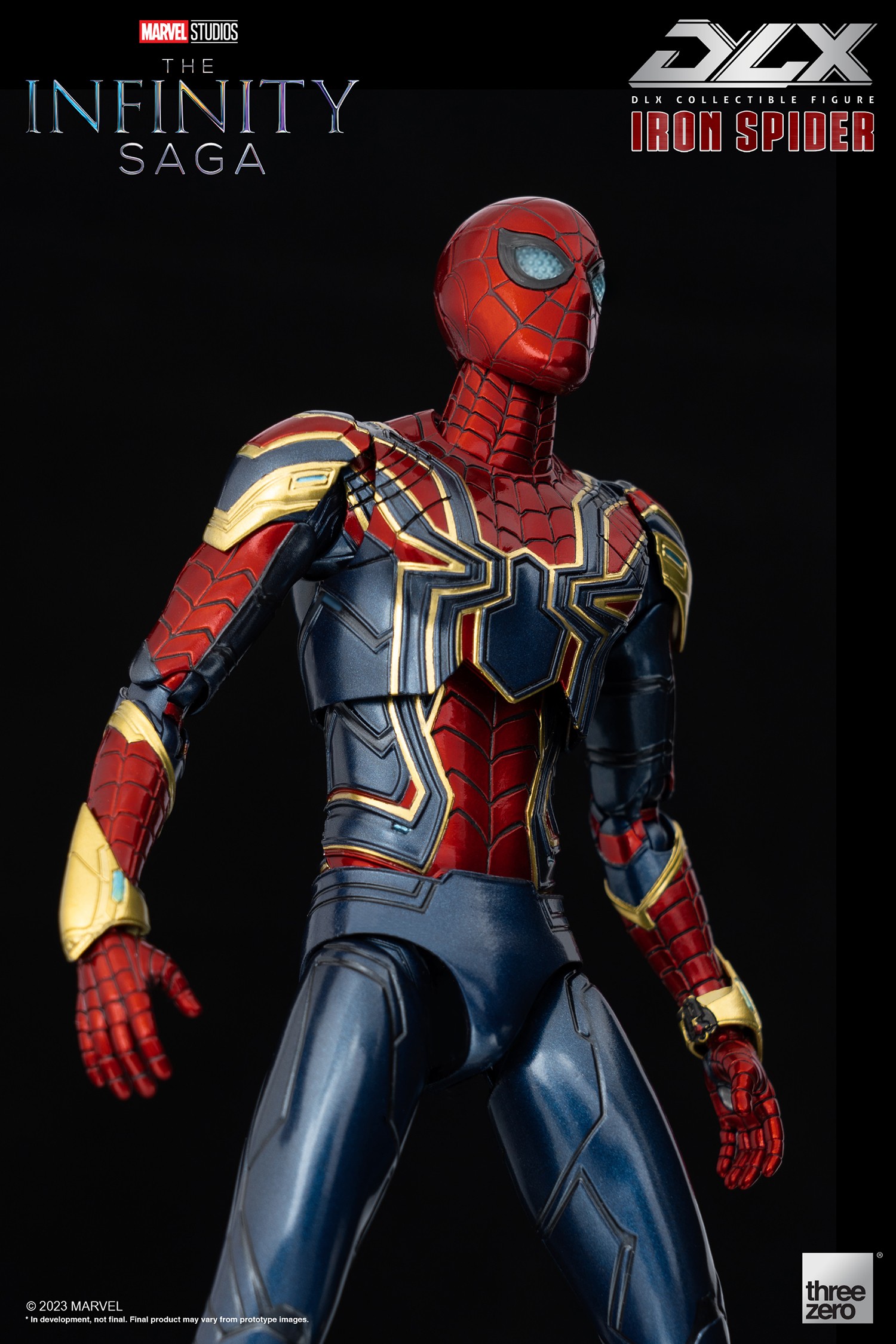 gráfico patrón abajo DLX Iron Spider Collectible Figure by Threezero | Sideshow Collectibles