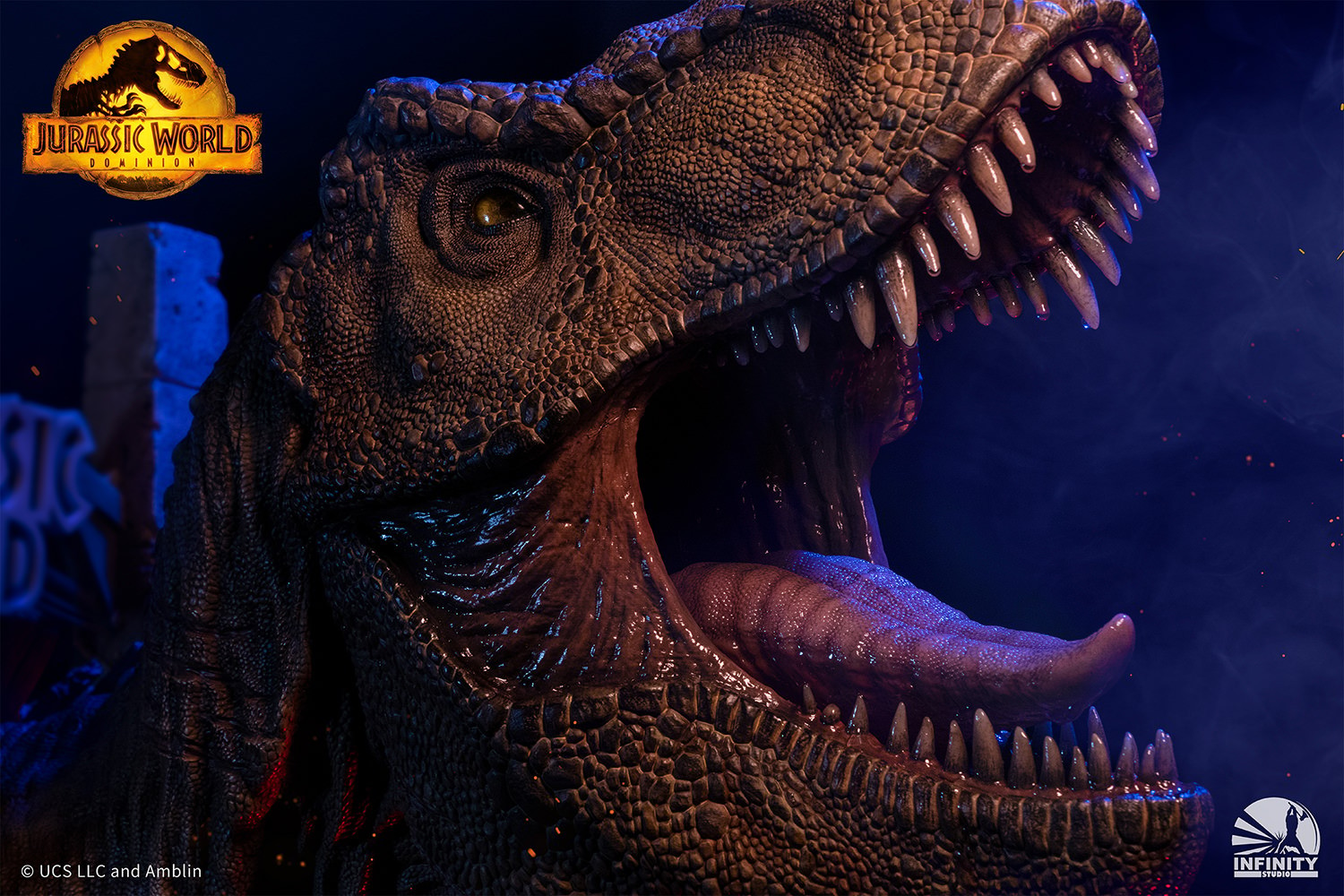 T-Rex Bust Jurassic World Dominion - Queen Studios (Official)