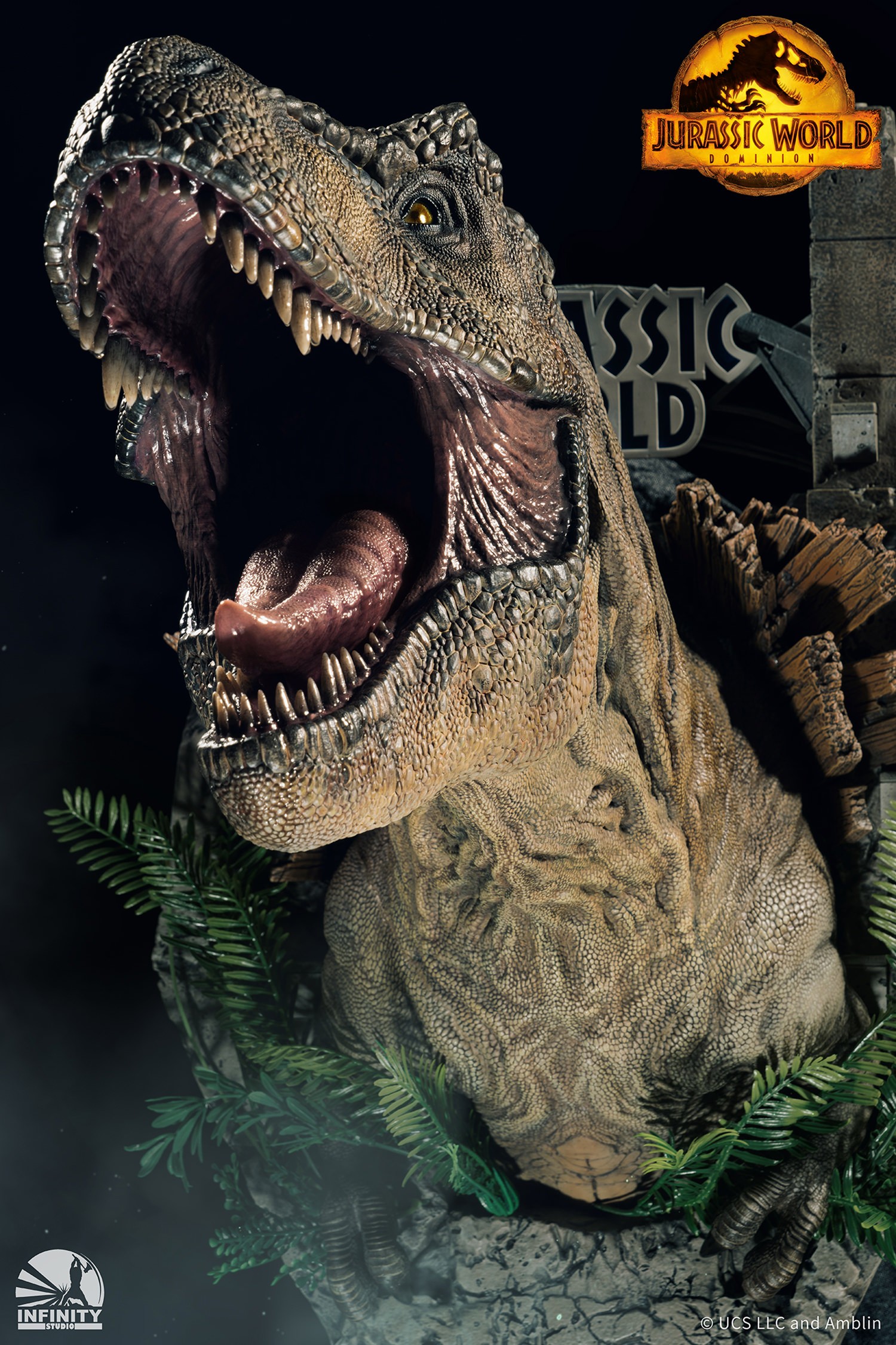 T-Rex Bust Jurassic World Dominion - Queen Studios (Official)