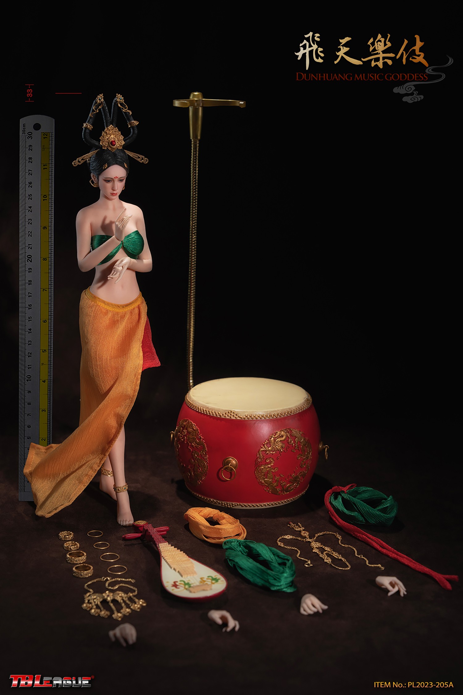 Dunhuang Music Goddess (Red)- Prototype Shown