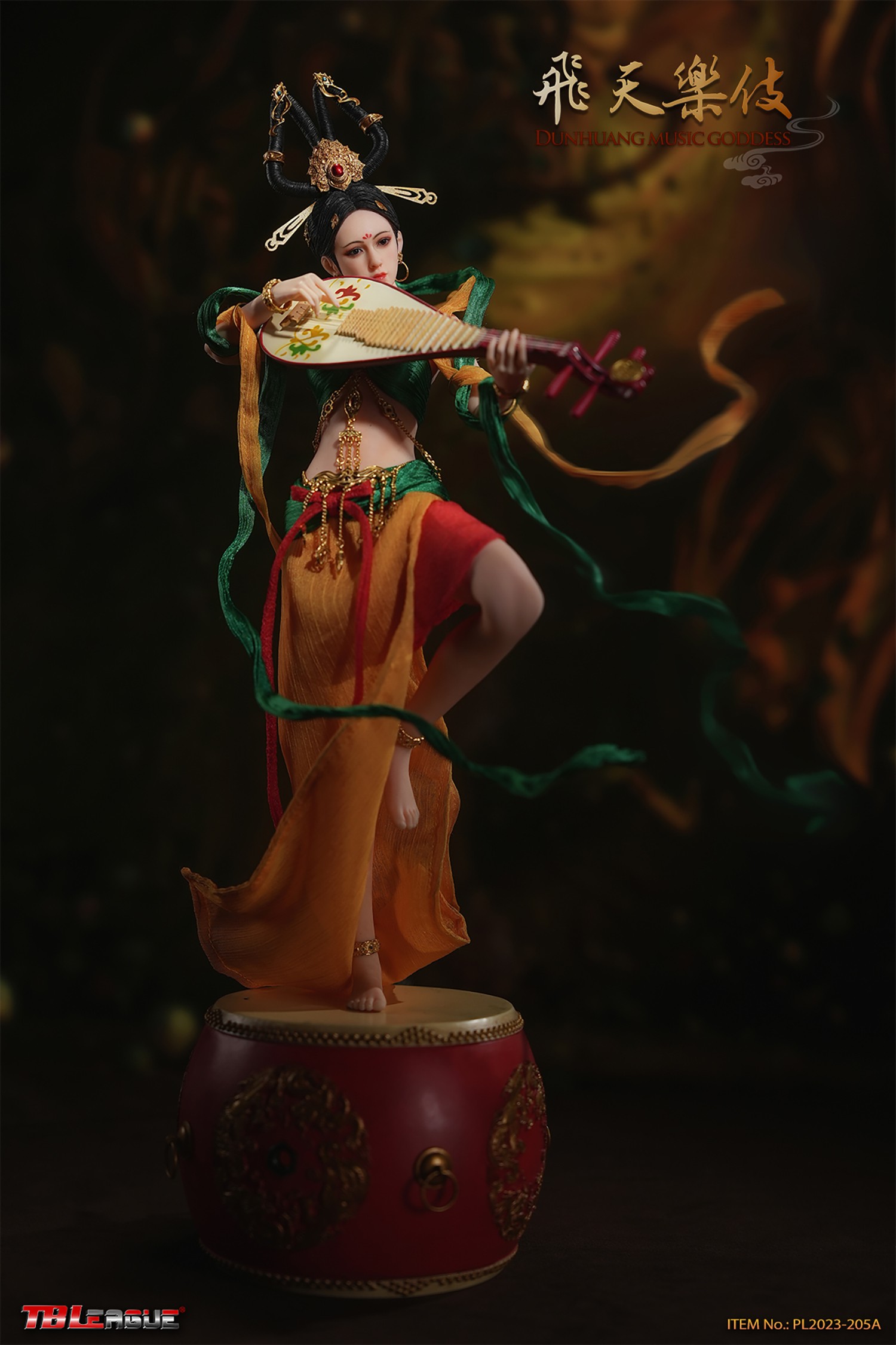Dunhuang Music Goddess (Red)