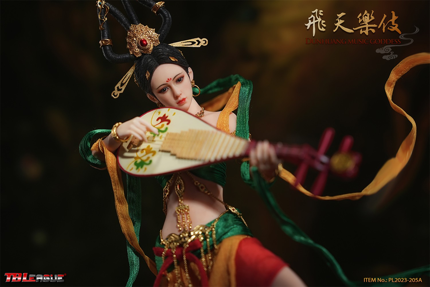 Dunhuang Music Goddess (Red)