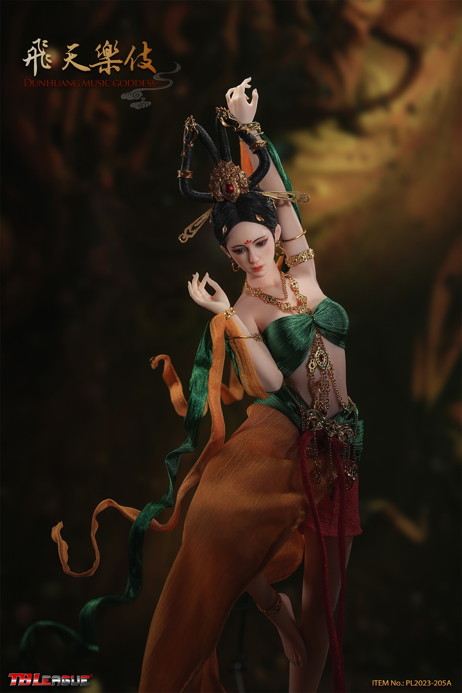 Dunhuang Music Goddess (Red)