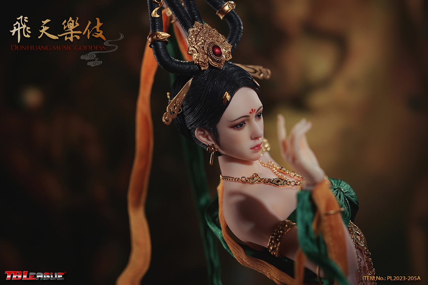 Dunhuang Music Goddess (Red)