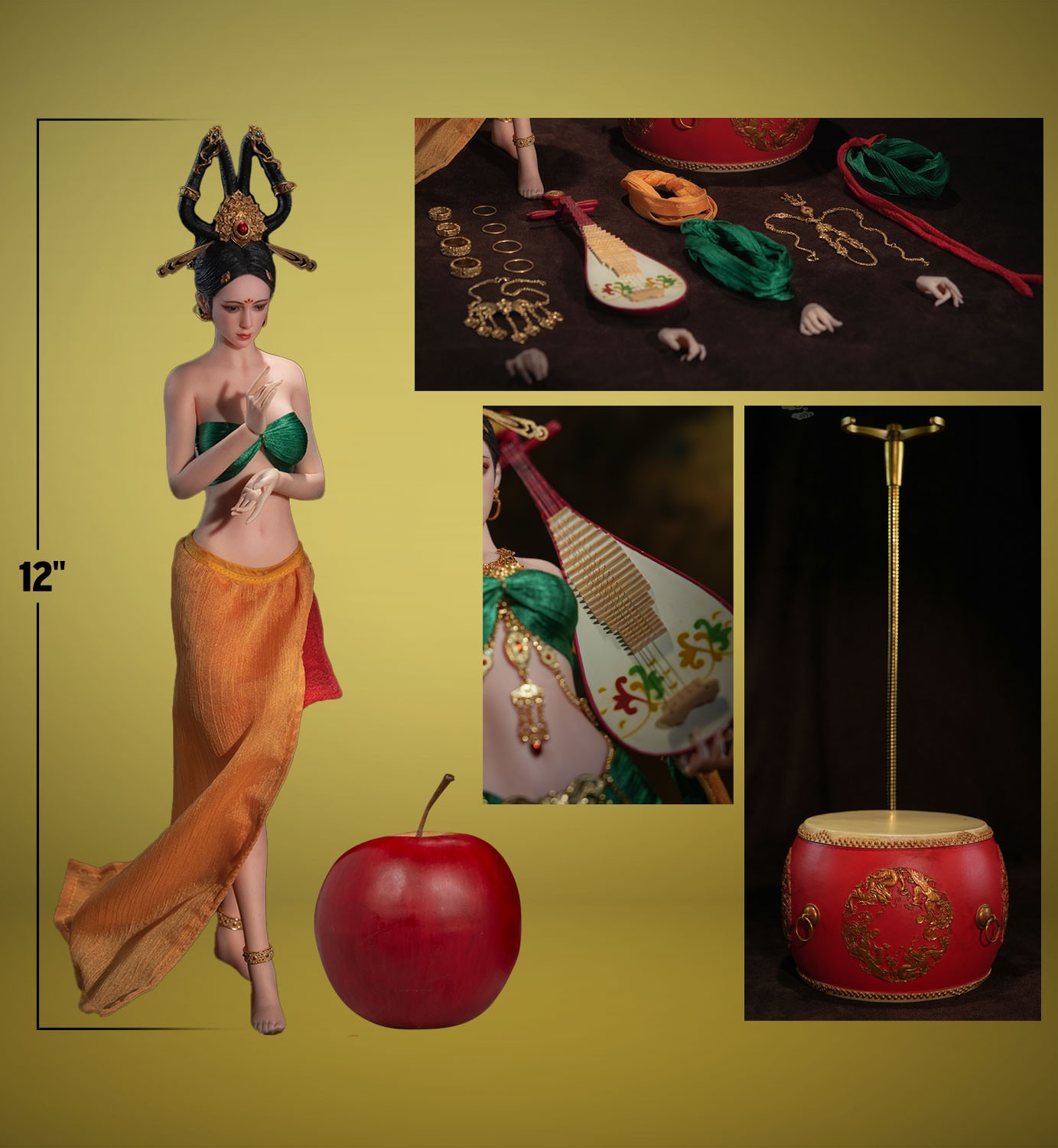 Dunhuang Music Goddess (Red)- Prototype Shown