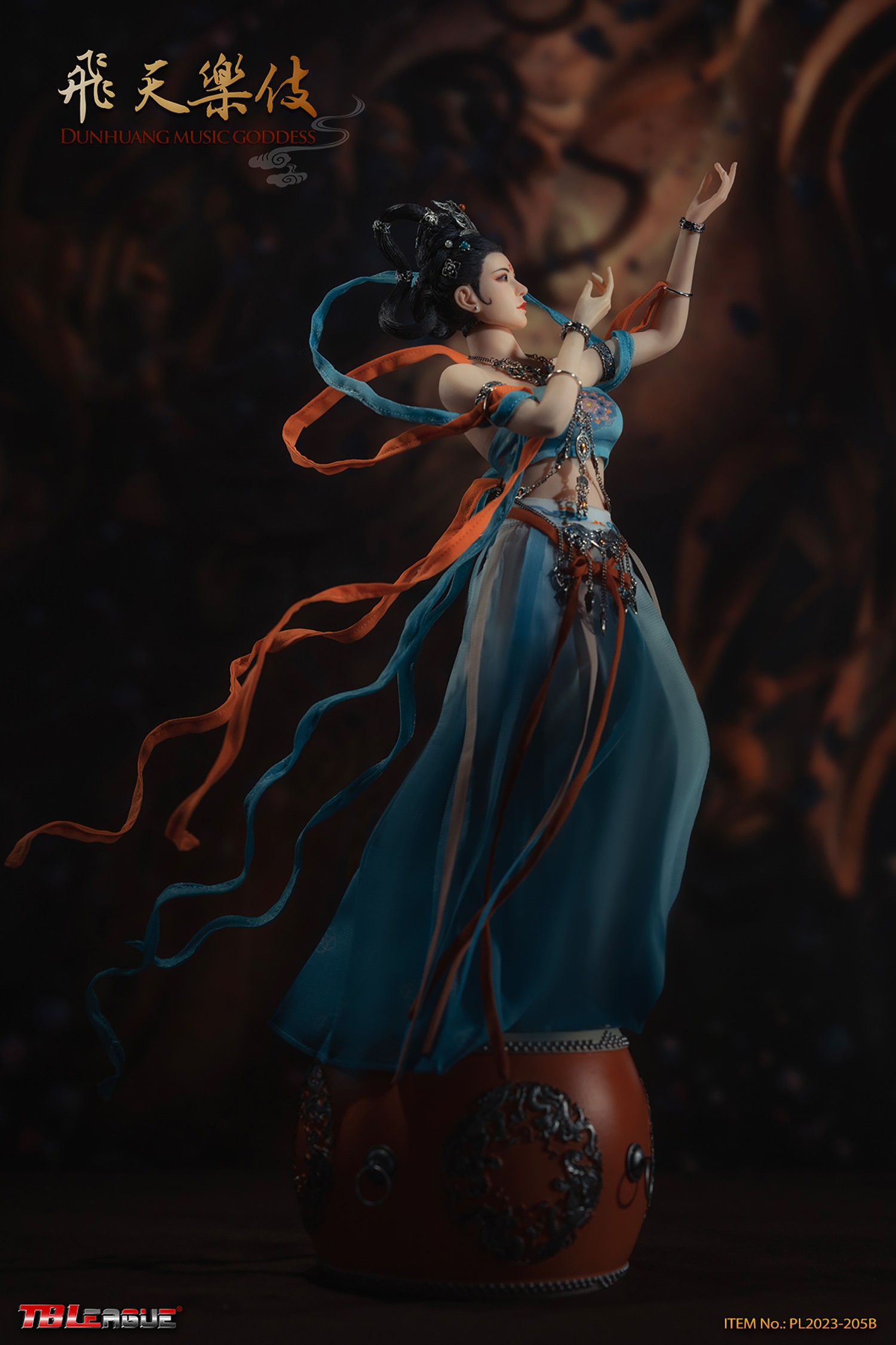Dunhuang Music Goddess (Blue)
