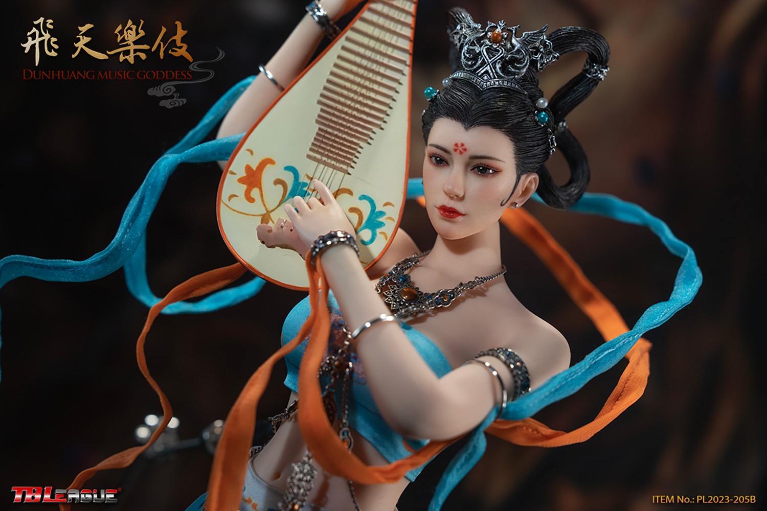Dunhuang Music Goddess (Blue)