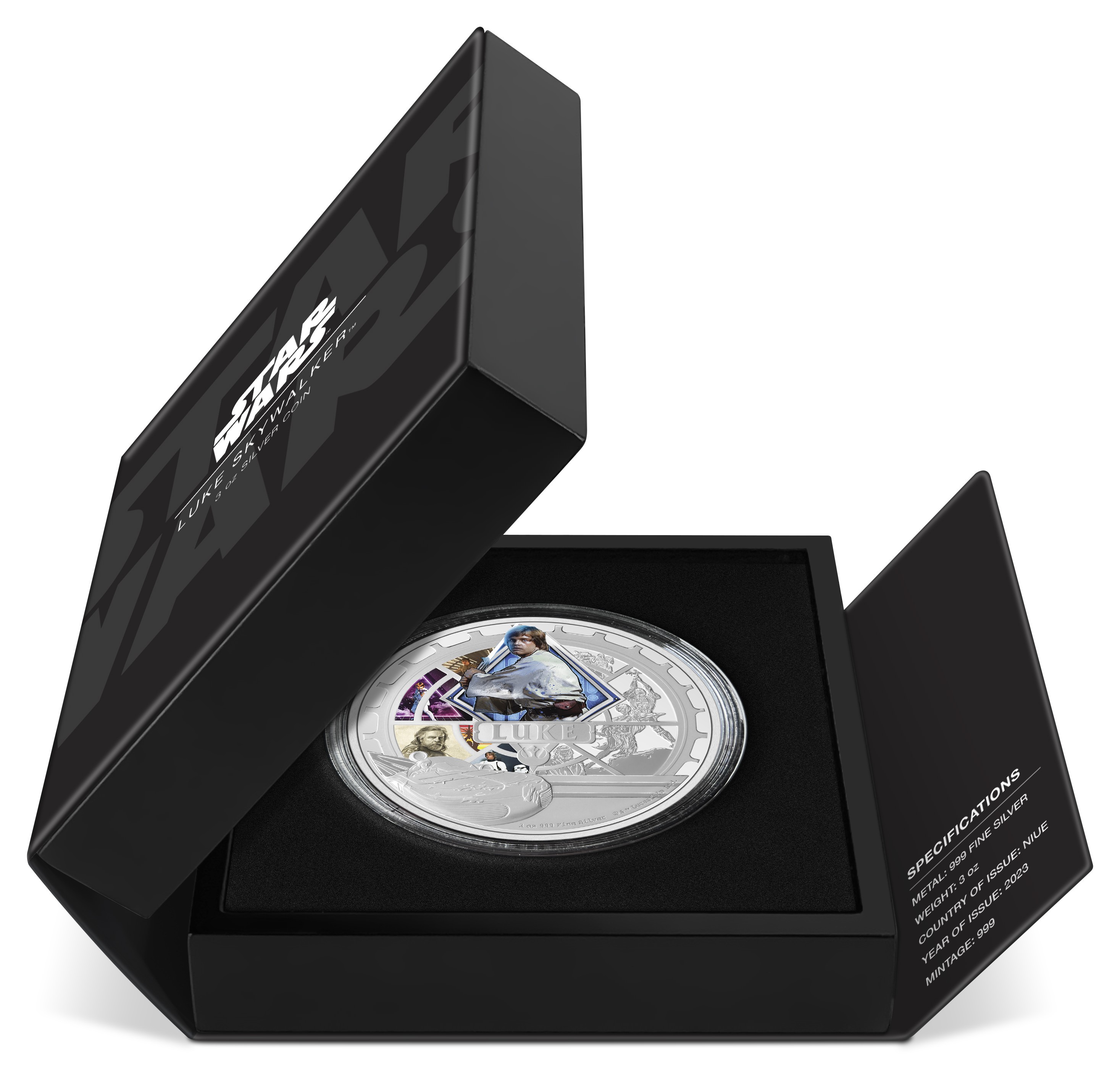 Luke Skywalker™ 3oz Silver Coin (Prototype Shown) View 8