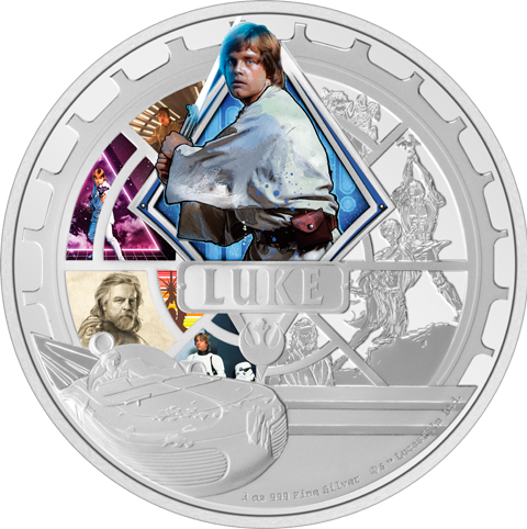 Luke Skywalker™ 3oz Silver Coin (Prototype Shown) View 10