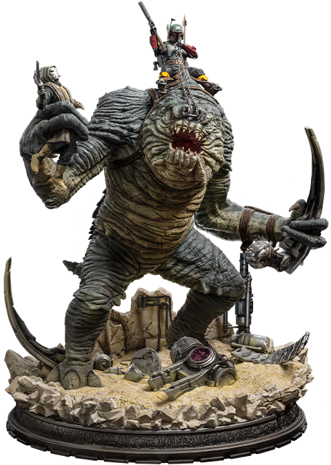 Star Wars Boba Fett & Rancor Statues  (Prototype Shown) View 14