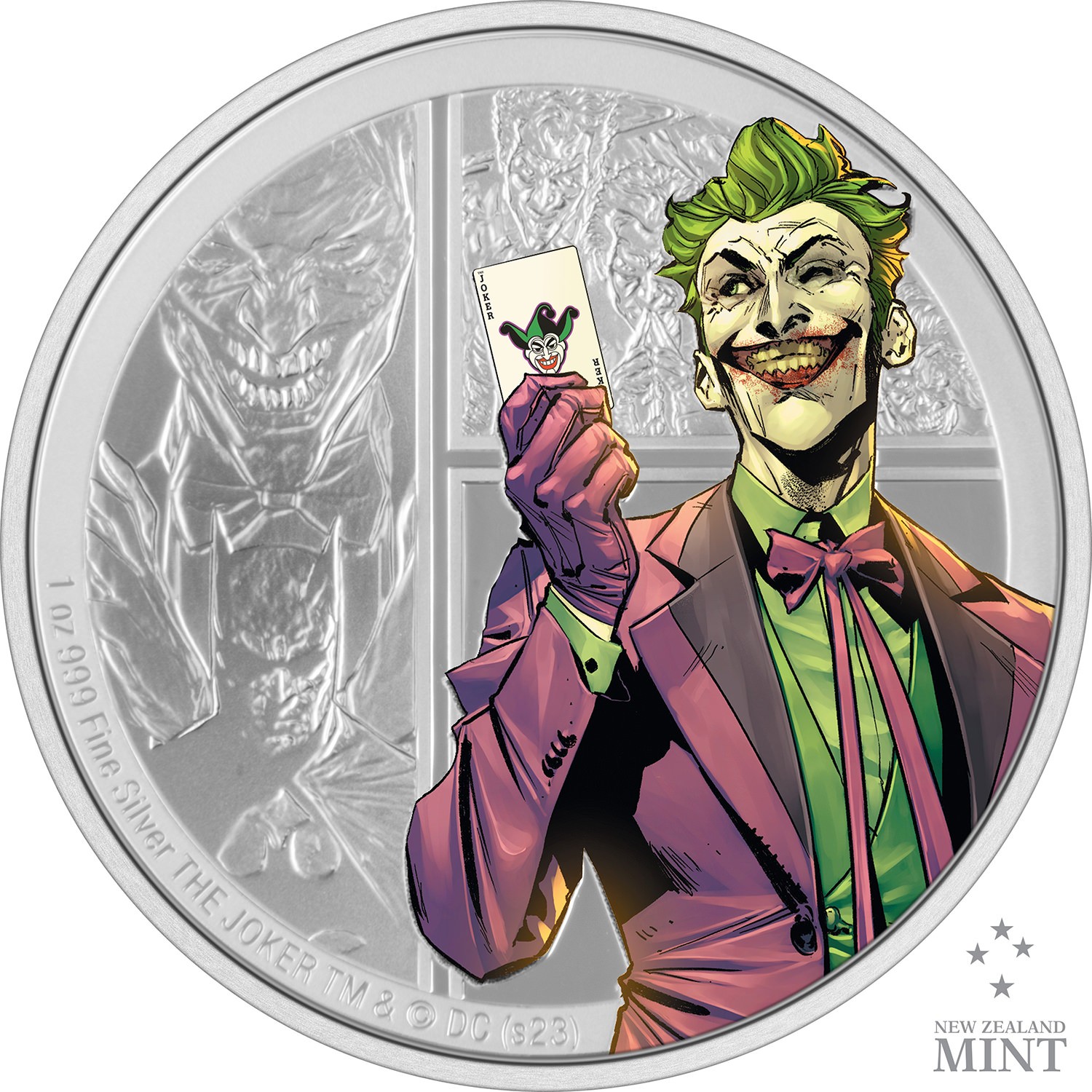 The Joker 1oz Silver Coin- Prototype Shown