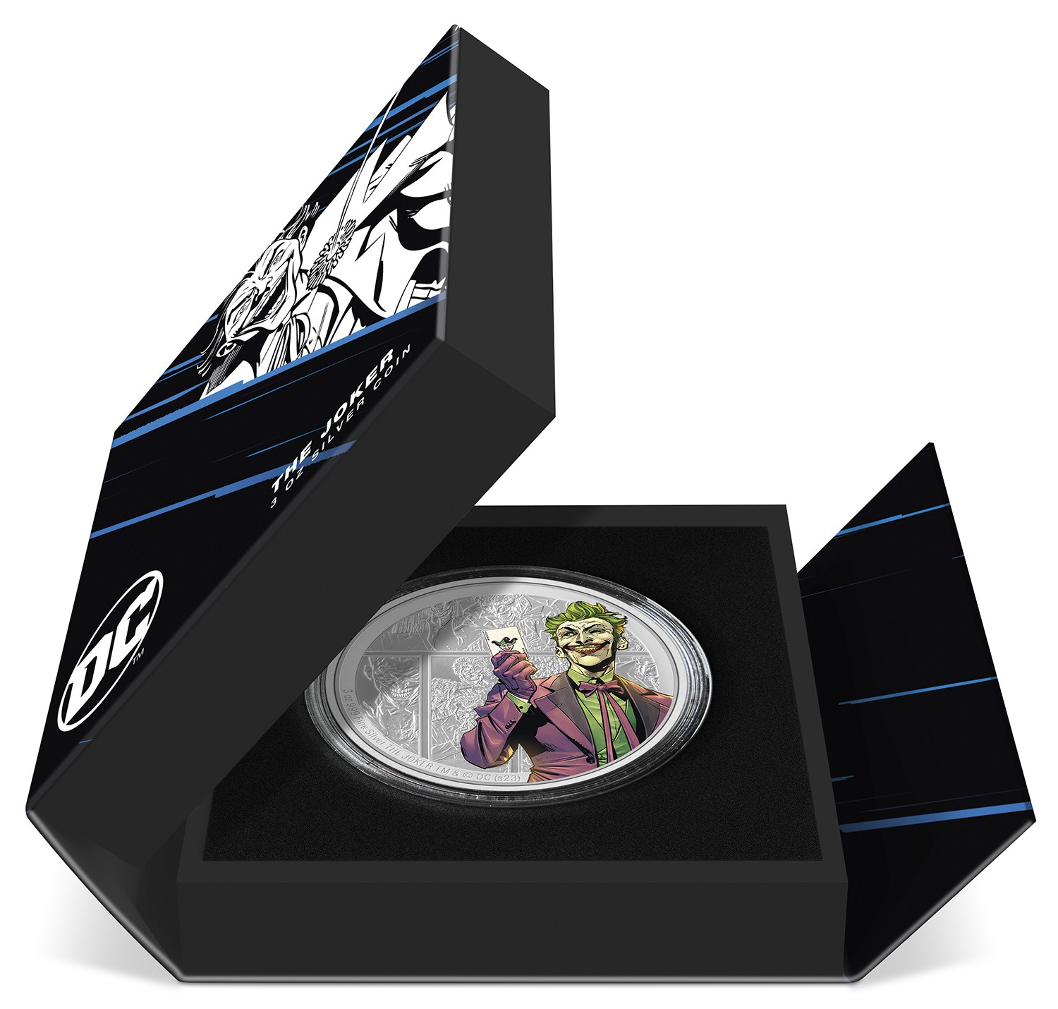 The Joker 3oz Silver Coin (Prototype Shown) View 7