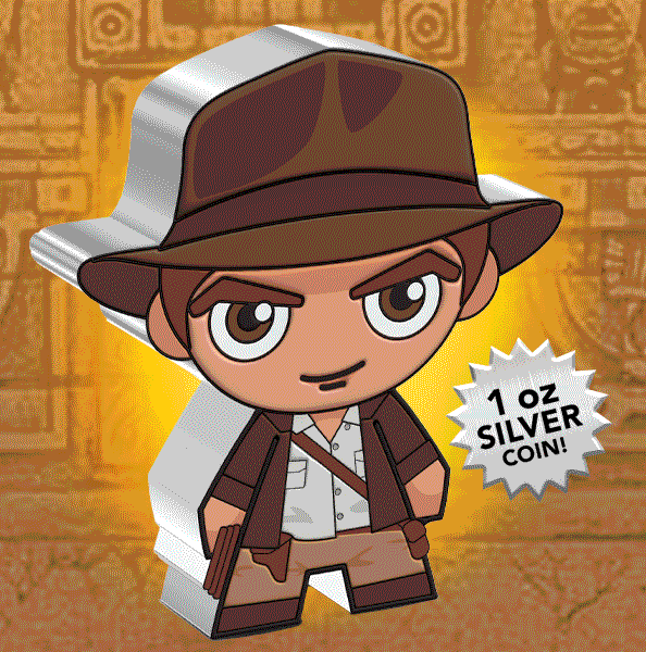 Indiana Jones 1oz Silver Coin- Prototype Shown